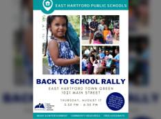 EAST HARTFORD FIBERCITY® TO ATTEND ANNUAL BACK TO SCHOOL RALLY