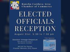 RANCHO CORDOVA FIBERCITY® TO SPONSOR ELECTED OFFICIAL RECEPTION