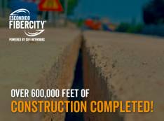 Mictrotrenching incision in the road